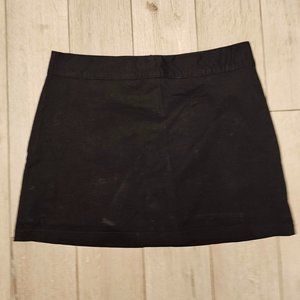 Tangents Solid Black Skort Women's Size 7/8 - Cotton/Spandex - NWOT